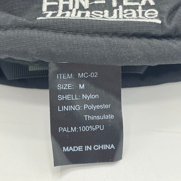 FAN TEX Thinsulate Insulated Mittens in Black Size Medium - Picture 6 of 6
